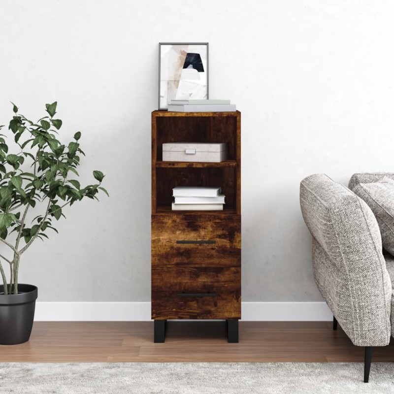 vidaXL Sideboard Räuchereiche 34,5x34x90 cm Holzwerkstoff vidaXL Sideboard Räuchereiche 34,5x34x90 cm Holzwerkstoff