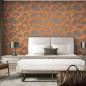 DUTCH WALLCOVERINGS Tapete Kiefer-Motiv Blau und Orange DUTCH WALLCOVERINGS Tapete Kiefer-Motiv Blau und Orange