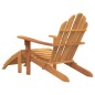 vidaXL Adirondack-Gartenstuhl mit Fußstütze Massivholz Teak vidaXL Adirondack-Gartenstuhl mit Fußstütze Massivholz Teak