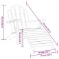 vidaXL Adirondack-Gartenstuhl mit Fußstütze Massivholz Teak vidaXL Adirondack-Gartenstuhl mit Fußstütze Massivholz Teak