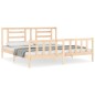 vidaXL Massivholzbett mit Kopfteil 200x200 cm vidaXL Massivholzbett mit Kopfteil 200x200 cm