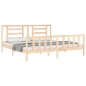 vidaXL Massivholzbett mit Kopfteil 200x200 cm vidaXL Massivholzbett mit Kopfteil 200x200 cm
