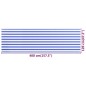 vidaXL Balkon-Sichtschutz Blau und Weiß 120x400 cm HDPE vidaXL Balkon-Sichtschutz Blau und Weiß 120x400 cm HDPE