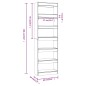 vidaXL Bücherregal/Raumteiler Sonoma-Eiche 60x30x198 cm vidaXL Bücherregal/Raumteiler Sonoma-Eiche 60x30x198 cm