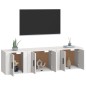 vidaXL 3-tlg. TV-Schrank-Set Weiß Holzwerkstoff vidaXL 3-tlg. TV-Schrank-Set Weiß Holzwerkstoff