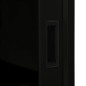 vidaXL Schrank mit Schiebetür Schwarz 90x40x90 cm Stahl vidaXL Schrank mit Schiebetür Schwarz 90x40x90 cm Stahl