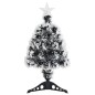vidaXL Weihnachtsbaum mit LEDs Grün und Weiß 64 cm Fiberoptik vidaXL Weihnachtsbaum mit LEDs Grün und Weiß 64 cm Fiberoptik