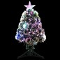 vidaXL Weihnachtsbaum mit LEDs Grün und Weiß 64 cm Fiberoptik vidaXL Weihnachtsbaum mit LEDs Grün und Weiß 64 cm Fiberoptik