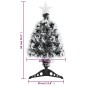 vidaXL Weihnachtsbaum mit LEDs Grün und Weiß 64 cm Fiberoptik vidaXL Weihnachtsbaum mit LEDs Grün und Weiß 64 cm Fiberoptik