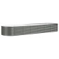 vidaXL Hochbeet Pulverbeschichteter Stahl 296x80x36 cm Grau vidaXL Hochbeet Pulverbeschichteter Stahl 296x80x36 cm Grau