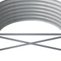 vidaXL Hochbeet Pulverbeschichteter Stahl 296x80x36 cm Grau vidaXL Hochbeet Pulverbeschichteter Stahl 296x80x36 cm Grau