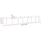 vidaXL Hochbeet Pulverbeschichteter Stahl 296x80x36 cm Grau vidaXL Hochbeet Pulverbeschichteter Stahl 296x80x36 cm Grau