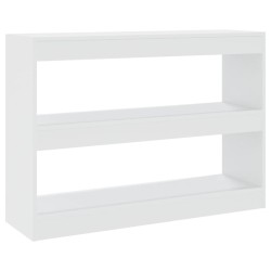vidaXL Bücherregal/Raumteiler Weiß 100x30x72 cm