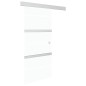 vidaXL Schiebetür ESG-Glas und Aluminium 90x212 cm Silbern vidaXL Schiebetür ESG-Glas und Aluminium 90x212 cm Silbern