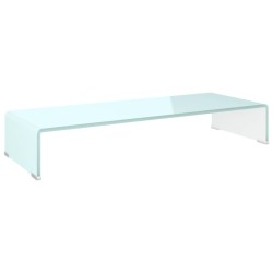 vidaXL TV-Aufsatz/Monitorerhöhung Glas Grün 80x30x13 cm