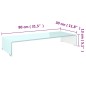 vidaXL TV-Aufsatz/Monitorerhöhung Glas Grün 80x30x13 cm vidaXL TV-Aufsatz/Monitorerhöhung Glas Grün 80x30x13 cm