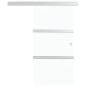 vidaXL Schiebetür ESG-Glas und Aluminium 90x212 cm Silbern vidaXL Schiebetür ESG-Glas und Aluminium 90x212 cm Silbern