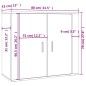 vidaXL Highboard Braun Eichen-Optik Holzwerkstoff vidaXL Highboard Braun Eichen-Optik Holzwerkstoff