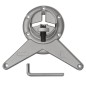 4x höhenverstellbares Tischbein Chrom 1100 mm 4x höhenverstellbares Tischbein Chrom 1100 mm