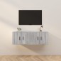 vidaXL TV-Wandschränke 2 Stk. Grau Sonoma 57x34,5x40 cm vidaXL TV-Wandschränke 2 Stk. Grau Sonoma 57x34,5x40 cm