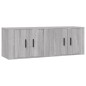 vidaXL TV-Wandschränke 2 Stk. Grau Sonoma 57x34,5x40 cm vidaXL TV-Wandschränke 2 Stk. Grau Sonoma 57x34,5x40 cm