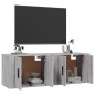 vidaXL TV-Wandschränke 2 Stk. Grau Sonoma 57x34,5x40 cm vidaXL TV-Wandschränke 2 Stk. Grau Sonoma 57x34,5x40 cm