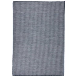 vidaXL Outdoor-Teppich Flachgewebe 140x200 cm Blau
