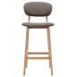 vidaXL Barhocker 2 Stk. Taupe Stoff vidaXL Barhocker 2 Stk. Taupe Stoff