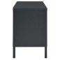 vidaXL TV-Schrank Anthrazit 90x30x44 cm Stahl und Glas vidaXL TV-Schrank Anthrazit 90x30x44 cm Stahl und Glas