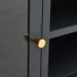 vidaXL TV-Schrank Anthrazit 90x30x44 cm Stahl und Glas vidaXL TV-Schrank Anthrazit 90x30x44 cm Stahl und Glas
