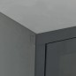 vidaXL TV-Schrank Anthrazit 90x30x44 cm Stahl und Glas vidaXL TV-Schrank Anthrazit 90x30x44 cm Stahl und Glas