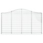 vidaXL Gabionen mit Hochbogen 25Stk. 200x30x100/120cm Verzinktes Eisen vidaXL Gabionen mit Hochbogen 25Stk. 200x30x100/120cm Verzinktes Eisen