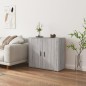 vidaXL Sideboard Grau Sonoma 80x33x70 cm Holzwerkstoff vidaXL Sideboard Grau Sonoma 80x33x70 cm Holzwerkstoff