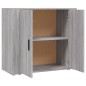 vidaXL Sideboard Grau Sonoma 80x33x70 cm Holzwerkstoff vidaXL Sideboard Grau Sonoma 80x33x70 cm Holzwerkstoff