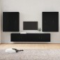 vidaXL 6-tlg. TV-Schrank-Set Schwarz Holzwerkstoff vidaXL 6-tlg. TV-Schrank-Set Schwarz Holzwerkstoff