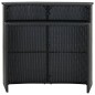 vidaXL Garten-Bartisch Schwarz 120x55x110 cm Poly Rattan vidaXL Garten-Bartisch Schwarz 120x55x110 cm Poly Rattan