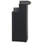 vidaXL Garten-Bartisch Schwarz 120x55x110 cm Poly Rattan vidaXL Garten-Bartisch Schwarz 120x55x110 cm Poly Rattan