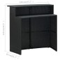 vidaXL Garten-Bartisch Schwarz 120x55x110 cm Poly Rattan vidaXL Garten-Bartisch Schwarz 120x55x110 cm Poly Rattan