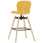 vidaXL Barstühle 2 Stk. Drehbar Gelb Stoff vidaXL Barstühle 2 Stk. Drehbar Gelb Stoff