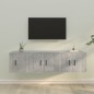 vidaXL 3-tlg. TV-Schrank-Set Betongrau Holzwerkstoff vidaXL 3-tlg. TV-Schrank-Set Betongrau Holzwerkstoff