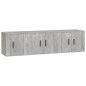 vidaXL 3-tlg. TV-Schrank-Set Betongrau Holzwerkstoff vidaXL 3-tlg. TV-Schrank-Set Betongrau Holzwerkstoff
