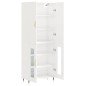 vidaXL Highboard Hochglanz-Weiß 69,5x34x180 cm Holzwerkstoff vidaXL Highboard Hochglanz-Weiß 69,5x34x180 cm Holzwerkstoff