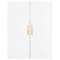 vidaXL Highboard Hochglanz-Weiß 69,5x34x180 cm Holzwerkstoff vidaXL Highboard Hochglanz-Weiß 69,5x34x180 cm Holzwerkstoff