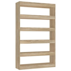 vidaXL Bücherregal/Raumteiler Sonoma-Eiche 100x30x166 cm