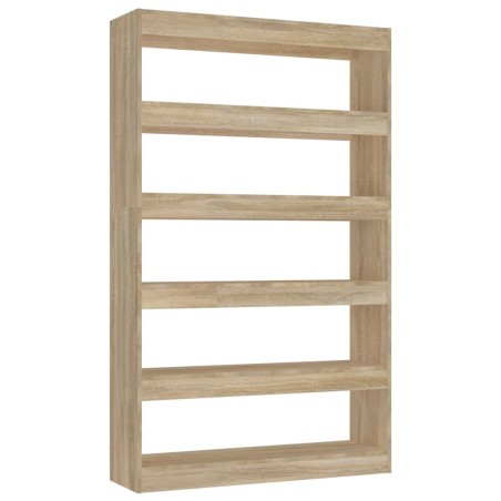 vidaXL Bücherregal/Raumteiler Sonoma-Eiche 100x30x166 cm