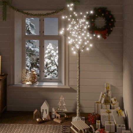 vidaXL Weihnachtsbaum 180 LEDS 1,8m Kaltweiß Weide Indoor Outdoor 