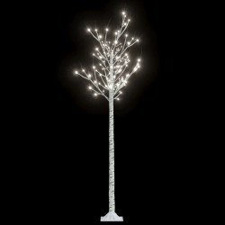 vidaXL Weihnachtsbaum 180 LEDS 1,8m Kaltweiß Weide Indoor Outdoor 