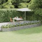 vidaXL Hochbeet Pulverbeschichteter Stahl 507x100x36 cm Silbern vidaXL Hochbeet Pulverbeschichteter Stahl 507x100x36 cm Silbern