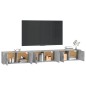 vidaXL TV-Wandschränke 3 Stk. Betongrau 100x34,5x40 cm vidaXL TV-Wandschränke 3 Stk. Betongrau 100x34,5x40 cm
