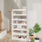 vidaXL Bücherregal/Raumteiler Hochglanz-Weiß 100×30×198 cm vidaXL Bücherregal/Raumteiler Hochglanz-Weiß 100×30×198 cm